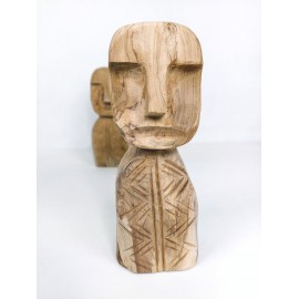 Ethnic sculpture Bust, Teak