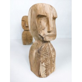 Ethnic sculpture Bust, Teak