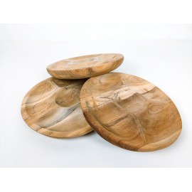 Wooden snack plate