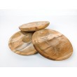 Wooden snack plate