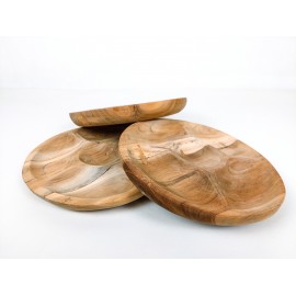 Wooden snack plate