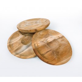 Wooden snack plate