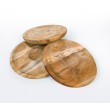 Wooden snack plate