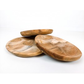 Wooden snack plate