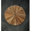 Wall panel Sun - reclaimed teak wood