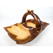 Leaf-shaped tray with handle, Suar