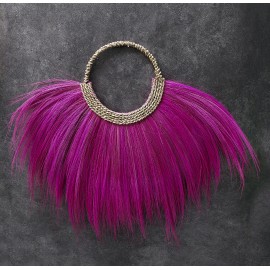 Balijska dekoracja ścienna Rayung , Boho - magenta