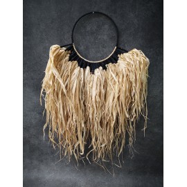 Balinese Raffia Wall Decoration, Boho