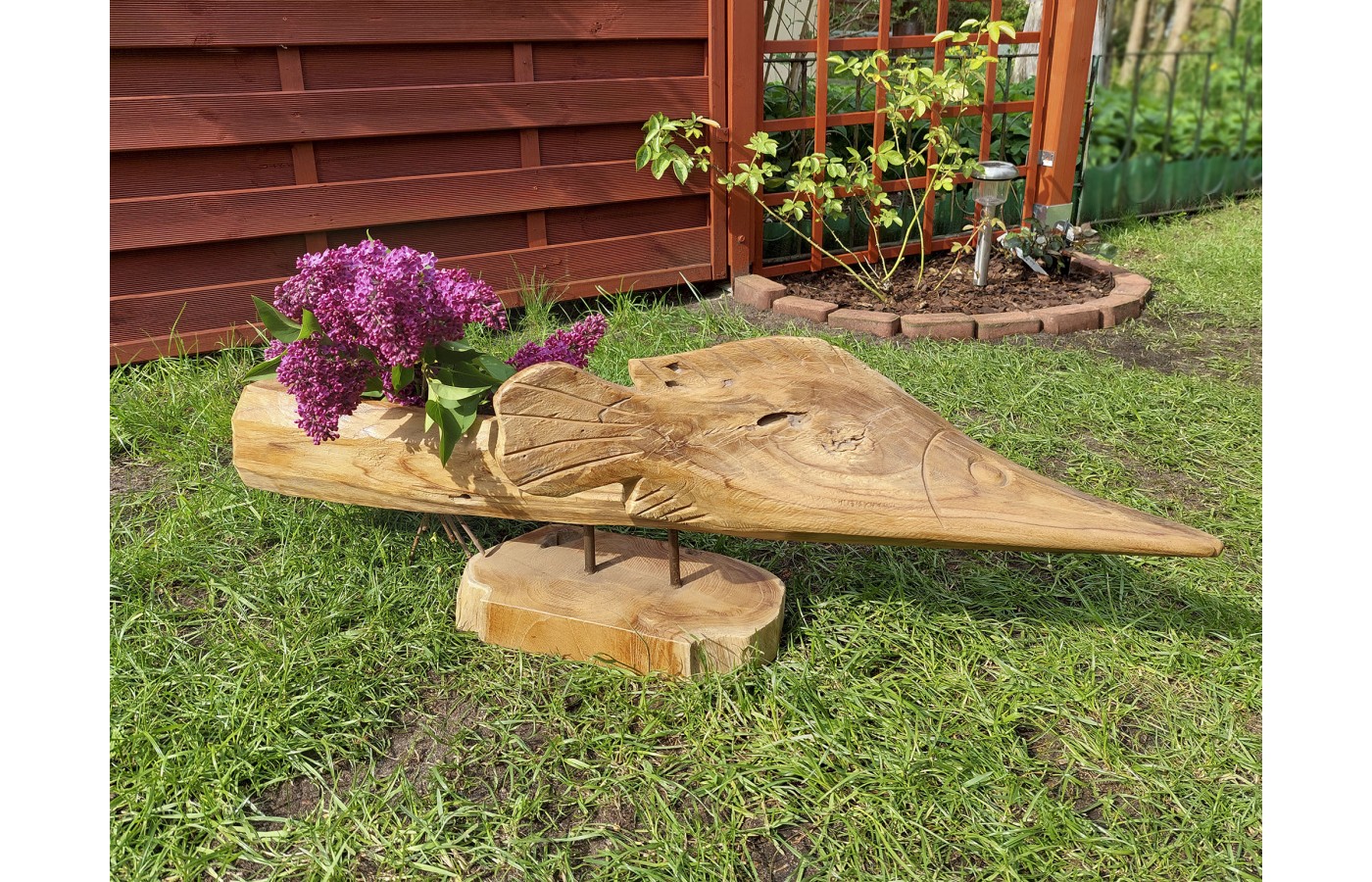 Pike sculpture from the Toraja region, teak wood