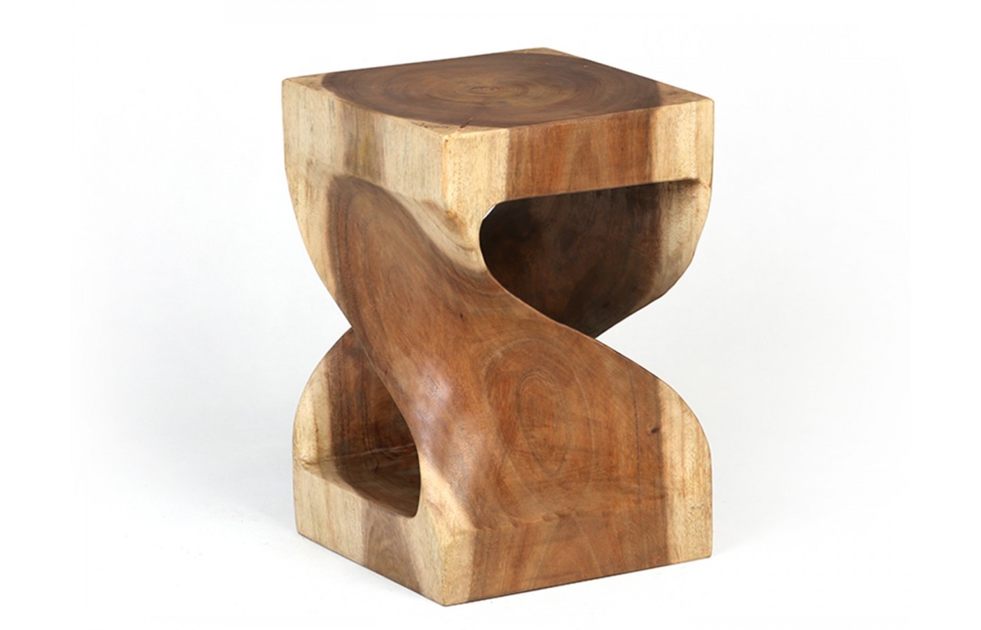 Suar Square Wood Stool