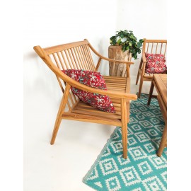 Garden teak wood set Langgar - 3 person