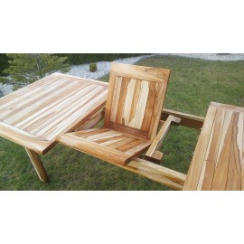 Folden garden table, rectangular, wood Teak 160/200 cm