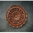 Oriental wall panel - Lotus Flower Mandala - Bali sculpture, 40 cm