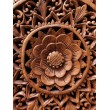 Oriental wall panel - Lotus Flower Mandala - Bali sculpture, 40 cm