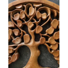 Oriental wall panel - Tree of Life - Bali sculpture, 40 cm