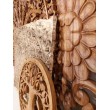 Oriental wall panel - Lotus Flower Mandala - Bali sculpture, 100 cm