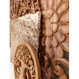 Oriental wall panel Suar wood - Bali, 60 cm