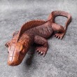 Hand-carved Iguana  - Bali sculpture, 50 cm