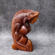 Hand-carved Iguana  - Bali sculpture, 50 cm