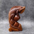 Hand-carved Iguana  - Bali sculpture, 50 cm