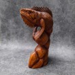 Hand-carved Iguana  - Bali sculpture, 50 cm