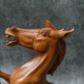 Sculpture horse, sono wood 50cm