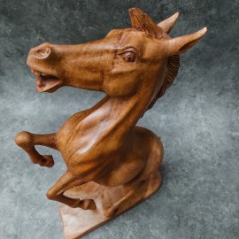 Sculpture horse, sono wood 50cm