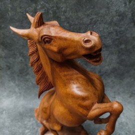 Sculpture horse, sono wood 50cm