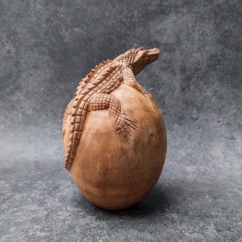 Paperweight - Alligator - Bali sculpture, 20 cm