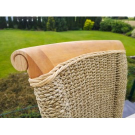 Rattan Chair, Teak