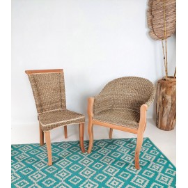 Rattan Chair, Teak