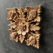 Oriental wall panel - Flower - Bali sculpture, 15 cm