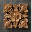 Oriental wall panel - Flower - Bali sculpture, 15 cm