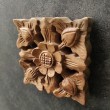 Oriental wall panel - Flower - Bali sculpture, 10 cm