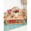 Garden table from the Tirawa series, teakwood