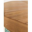 OUTLET large teak wood garden table with folding 160/200/240 cm