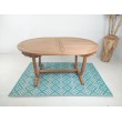 OUTLET large teak wood garden table with folding 160/200/240 cm