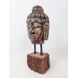 Hand carved in teak wood, Buddha head