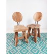 Rustic chair made of  Suar wood