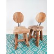 Rustic chair made of  Suar wood