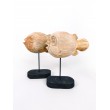 Sculpture fish, wood teak