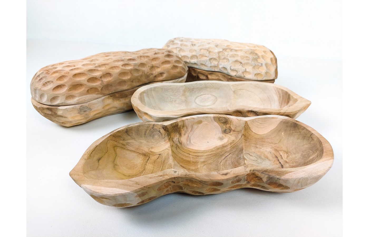 Wooden bowl, casket, Peanut