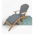 Cushion for Adirondack armchair with footrest