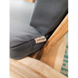 Cushion for Adirondack armchair with footrest