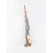 Carved teak clothes hanger