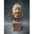 Hand carved in teak wood, Buddha head