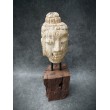 Hand carved in teak wood, Buddha head