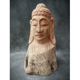 Budda - Ręcznie rzeźbiona figura Buddy 80 cm, Teak