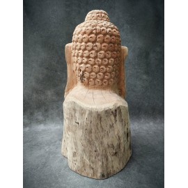 Budda - Ręcznie rzeźbiona figura Buddy 80 cm, Teak