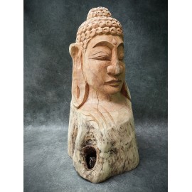 Budda - Ręcznie rzeźbiona figura Buddy 80 cm, Teak